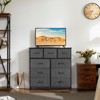 INFURNIC Utility Storage Cabinets 9 Drawer Multi-Functional Tall Dresser Ideal for Organization in Kids Rooms and Beyond, Gray, 39.3"*11.8"*39.9" - 2 of 4