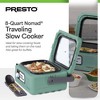Presto 06017 Nomad Portable Electric Slow Cooker with Locking Lid, Dry Erase Board, and Utensil Holder Spoon - 2 of 4