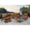ARTPLAN Deep Seat Outdoor Cushion,Set 24"x24"x6" ,18x24" Bench Outdoor Chair Cushions, Polyester Fill Back for Patio Furniture ,Square - 2 of 4
