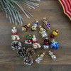 Northlight 12ct Gold 2-Finish Iconic Winter Christmas Glass Figurine Ornaments 2.25" - 3 of 3