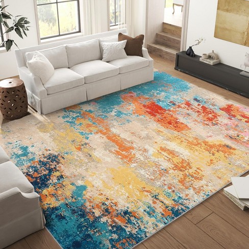 Super Soft Rug Non Slip Rug Washable Rug offers Modern Geometric Rug Abstract Nordic Rug for Livingroom Rug,Rug for Bedroom,Diningroom,Kitchen,Area