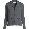 Lands' End Women's Drifter Ribbed Collared Blazer Sweater - 3 of 3