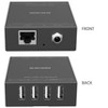 Monoprice Blackbird USB 2.0 4-Port Extender Over Cat5e/6 - 50 Meters (164 Feet) Plug and Play, No Driver, For Windows, MacOS, Android, Linux - 3 of 4
