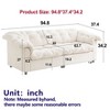 Kumasinova 94.8" Chenille Modern Comfort Sofa,Upholstered Fluffy Cloud Deep Seat Sofa with Solid Wood Frame,Couch for Living Room,Apartment,Bedroom - 3 of 4