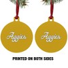 UC Davis Secondary Logo Aluminum Holiday Christmas Tree Ornament - 2 of 4