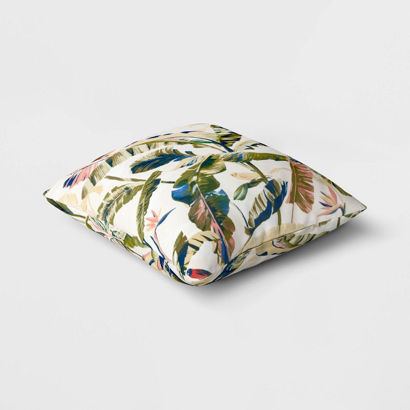 18&#34;x18&#34; Cavendish Canary Tropical Square Outdoor Throw Pillow Multicolor - Threshold&#8482;, 4 of 6