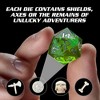 Monster Gelatinous Premium Dice Set- 7 Green Polyhedral Dice Set w Cubes Victim & Treasure Within- Handmade Premium Resin - Compatible w All RPG Games - 4 of 4