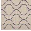 Modway Linza Wave Abstract Trellis 8x10 Indoor and Outdoor Area Rug - Beige/Gray,  100% Soft Polypropylene ,  Tight Low Pile Weave - 2 of 4