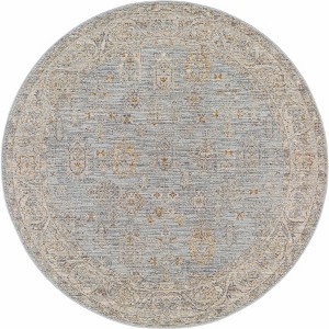 Hauteloom Coby Deep Teal Avant Garde Area Rug - 1 of 4
