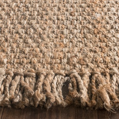 Handwoven Natural Jute 9' Square Area Rug