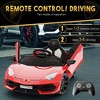 Ride on Car for Kids 12V Licensed Lamborghini Electric Vehicles Battery Powered Sports Car with Control - 3 of 4