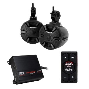 Alpine SPV-65-SXS 6.5" Speaker Pods with MTX MUD100-2 Amplifier and Wet Sounds WW-BTRS Bluetooth Rocker Switch Receiver - 1 of 4
