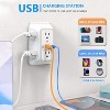 Itopfox 2 Pack Wall Charger with 6 Outlets & 4 USB Ports (2 USB-C), Surge Protector Power Strip for Home, Office, Travel - 3 of 4