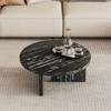 NicBex Modern 31.4" Round Coffee Table with Solid Frame for Living Room and Office - 4 of 4