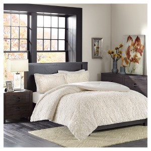 Ivory Syracuse Long Faux Fur Plush Comforter Mini Set (Twin/Twin XL), Size: TWIN/TWIN EXTRA LONG