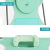 Ostrich Ladies Comfort Lounger with Chest Support, Portable Reclining Outdoor Patio Beach Lawn Camping Pool Tanning Chair, Teal - 4 of 4
