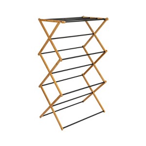 Household Essentials Bamboo Folding Clothes Drying Rack - 1 of 4