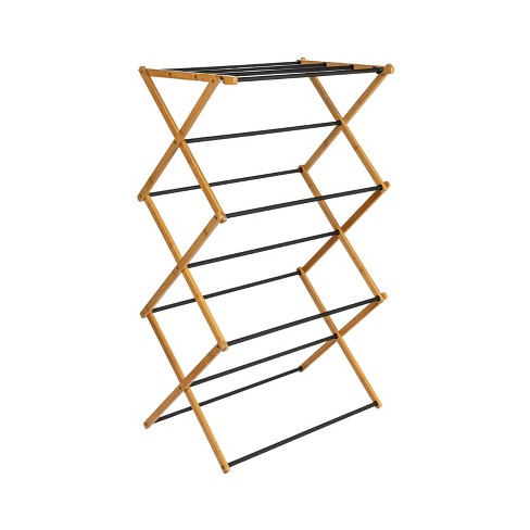 Household Essentials Bamboo Folding Clothes Drying Rack - image 1 of 4