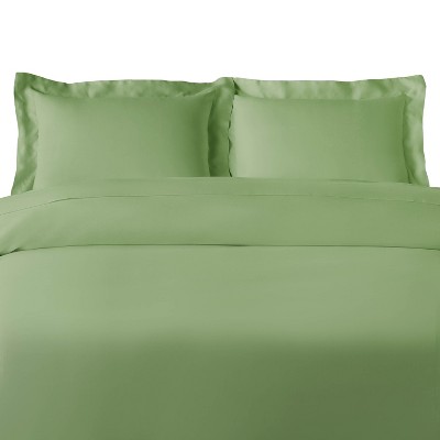 300 Thread Count Rayon From Bamboo Solid 3 Piece Duvet Cover Set by Blue Nile Mills