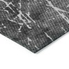 Charcoal Ivory And Gray Abstract Washable Indoor Outdoor Area Rug - 4 of 4