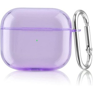 Worryfree Gadgets Case Compatible with AirPods 3 Case Generation 3 Cover Soft Clear TPU Transparent Protective Shockproof Case Designed with Keychain - 1 of 4