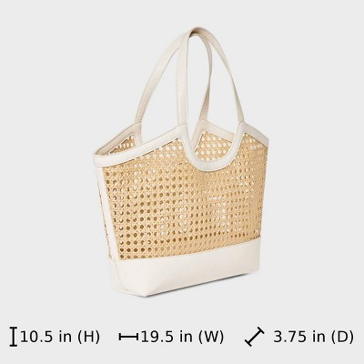 Сумки A New Day Straw Caning Tote Bag - A New Day™ Natural — фото 6