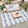Indoor Outdoor Area Rug 5x8 Waterproof Plastic Straw Rug Stain & UV Resistant Easy to Clean Portable Outdoor Rug for Patio Backyard Beach Camping - 4 of 4