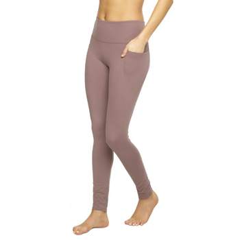 Felina Women's Athletic Pocket Legging 2 Pack (deep Mahogany Cobblestone,  X-large) : Target