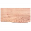 vidaXL Wall Shelf Light Brown 23.6 in.x11.8 in.x(0.8 in.-1.6 in.) Treated Solid Wood Oak - 4 of 4
