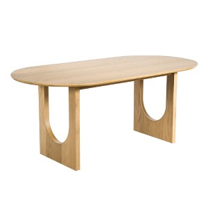 Dovelina Oval Wood Double Pedestal Dining Table - 1 of 4