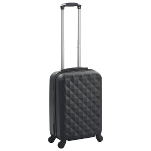 vidaXL Hardcase Trolley Black ABS - 1 of 4