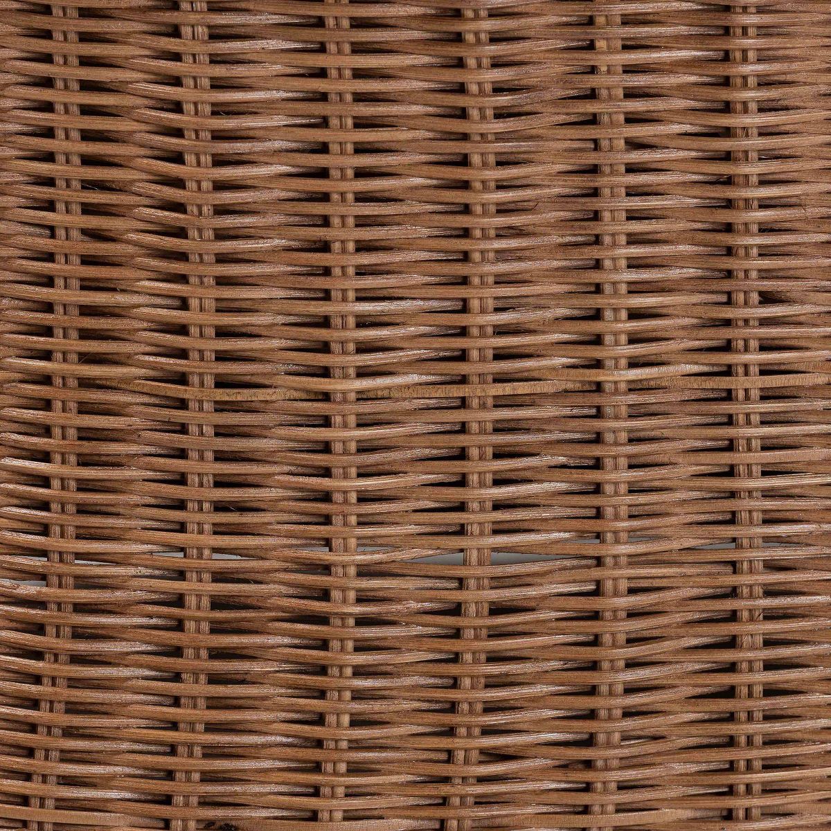 bali & pari Detta Natural Rattan Footstool with Cushion Peanut Brown - thumbnail 6