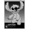 Women's Lilo & Stitch Black and White Experiment 626 Smiles T-Shirt - 2 of 4