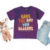 The Juniper Shop SmileyWorld Have The Day You Deserve Groovy Toddler Short Sleeve Tee - 3 of 4