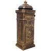 Vynxaria Copper Garden Floor Mailbox - Large-Capacity Outdoor Postbox with Vintage Design, 48" Tall - 2 of 4