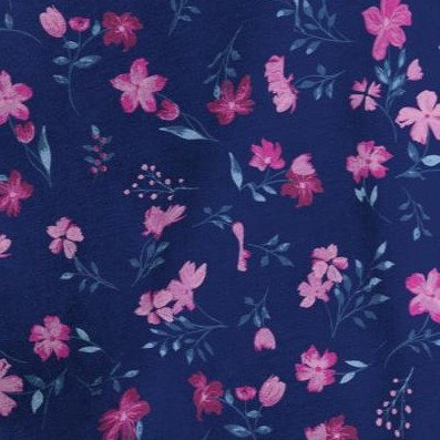 navy pretty floral