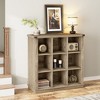 8 Cube Storage Organizer Book shelf, 3 Tier Horizontal Bookcase, Industrial Storage Bookcase for Entryway, Low Bookshelf for Living Room - 2 of 4