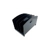 Huron Vertical 4-Compartment Steel File Organizer Black (HASZ0169) - 2 of 3