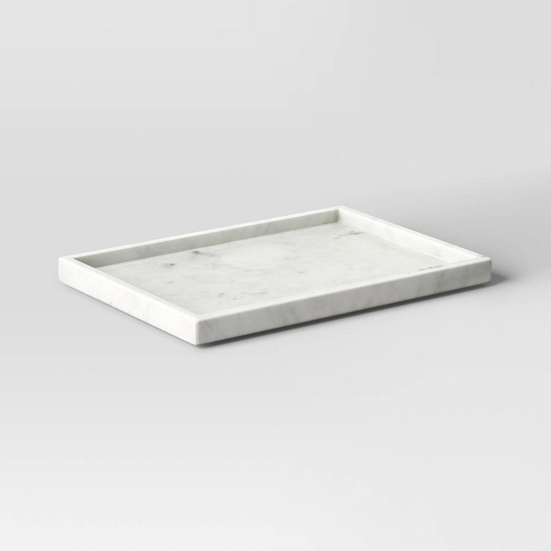 Rectangle Marble Tray White - Threshold&#8482;, 1 of 11