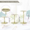 Unique Bargains Dining Table Decoration Centerpiece Iron Matte Candle Holders - 2 of 4