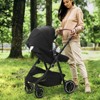 VEVOR Standard Baby Stroller, Infant Toddler Stroller with Bassinet, 3rd-Gear Adjustable Backrest & Foldable & Reversible Seat, Newborn Stroller - 2 of 4