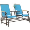 Outsunny Outdoor 2-Person Glider Bench with Table, Outside Breathable Mesh Swing Chair for Patio, Garden, Backyard, Porch - 4 of 4