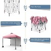 10'x10' Outdoor Canopy Tent with Sidewall, Easy Pop Up with Vented Roof, Outdoor Sun Shade for Garden Commercial Party - 2 of 4