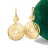 Ross-Simons Italian 18kt Gold Over Sterling Spiral Drop Earrings - 3 of 4
