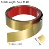 Unique Bargains Self-Adhesive Stainless Steel Mirror Finish Peel and Stick Wall Trim - 2 of 4