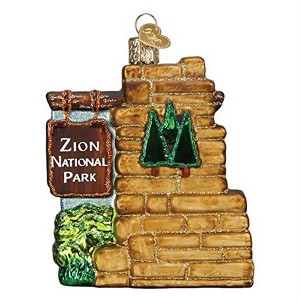 Old World Christmas Glass Blown Christmas Ornament, Zion National Park (With OWC Gift Box) - 1 of 4