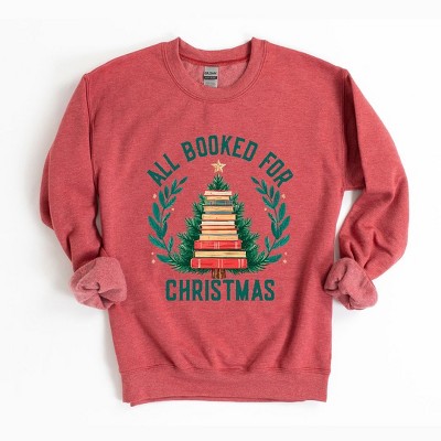 Simply Sage Market Women's Graphic Sweatshirt All Booked Christmas Tree