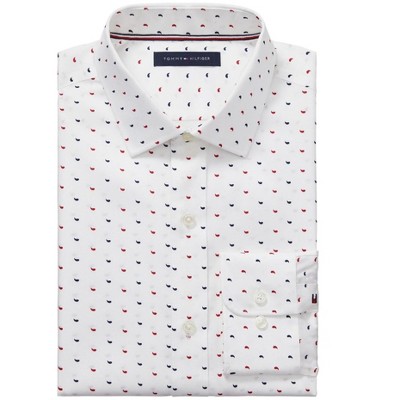 Tommy Hilfiger Mens Printed Button Up Shirt