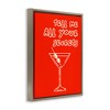 Stupell Industries Tell Me Your Secrets Cocktail Black Framed Floater Canvas Wall Art - 3 of 4