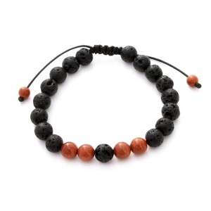 Plantlife Aromatherapy Bracelet - Adjustable Goldstone & Lava Rock, Natural Stone Jewelry for Essential Oil Diffusion & Wellness - 1 of 1